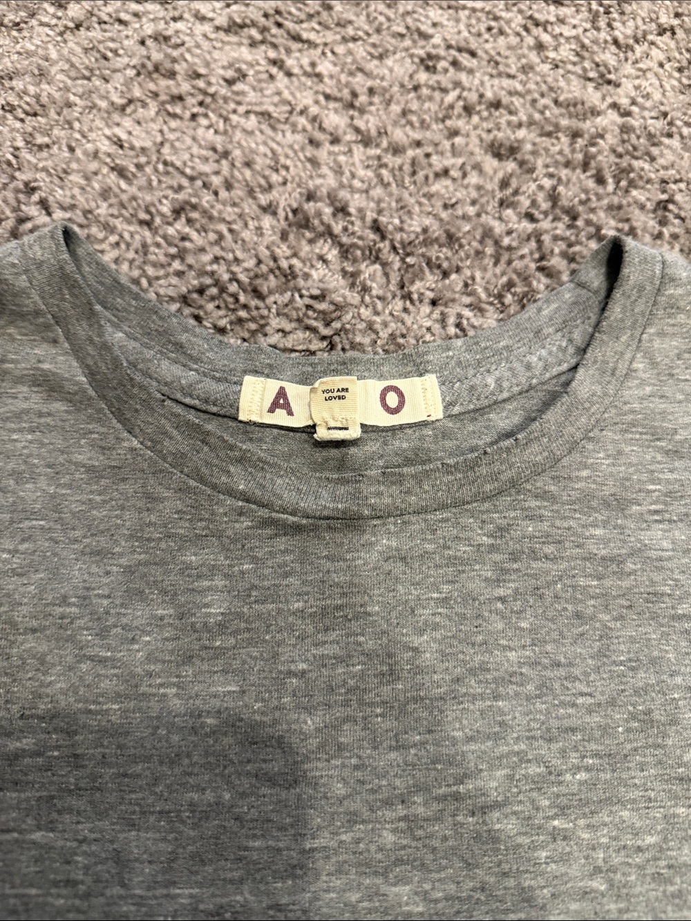AMO Heather Gray Short Sleeve Tee size small - Picture 3 of 4